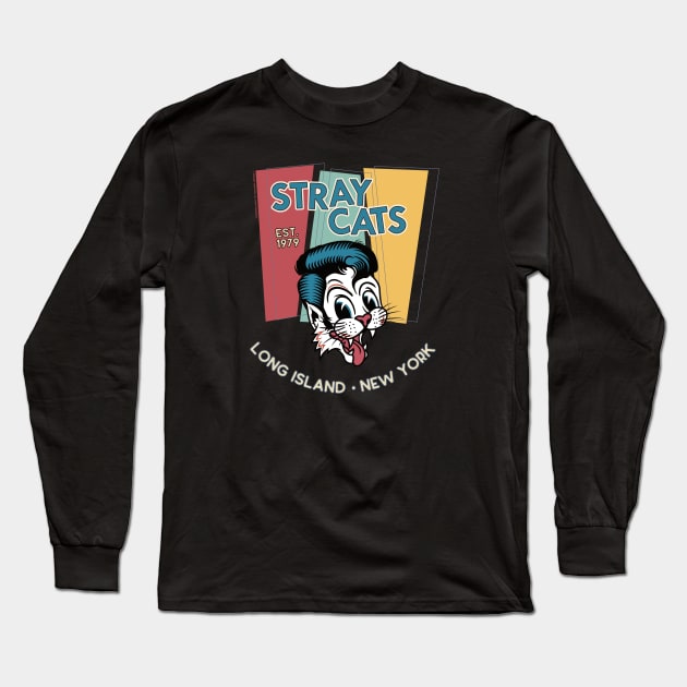 Stray Cats Fanart by Timeless Chaos Long Sleeve T-Shirt by Timeless Chaos